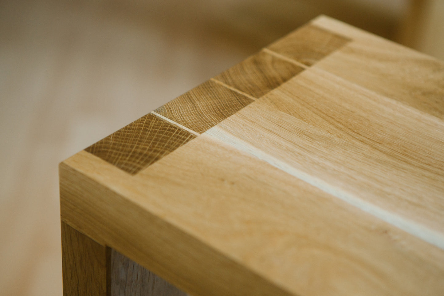 Solid Oak C Table